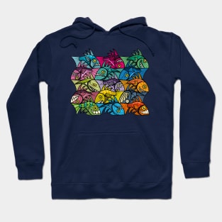 Escher style fish ambigram XXIV Hoodie